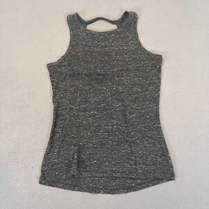 Victoria's Secret Sport Racerback Tank Top Womens XS Panels Heather Black CutOut